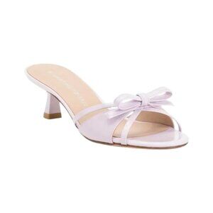 STUART WEITZMAN Made In Spain Patent Leather Felicity Slide On Heels